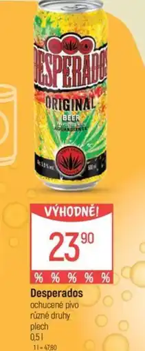 Globus Desperados ochucené pivo nabídka