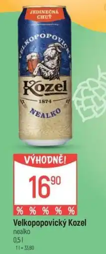 Globus Velkopopovický Kozel nealko nabídka