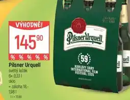 Globus Pilsner Urquell světlý ležák nabídka