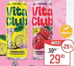 Globus Vita Club soda s vlákninou nabídka