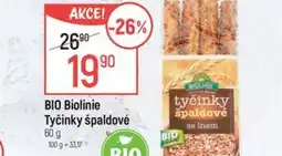 Globus BIO Biolinie Tyčinky špaldové nabídka