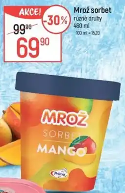 Globus Mrož sorbet nabídka