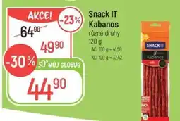Globus Snack IT Kabanos nabídka