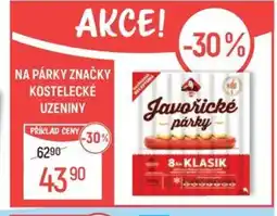 Globus Na párky značky kostelecké uzeniny nabídka