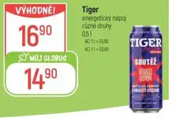 Globus TIGER energetický nápoj nabídka