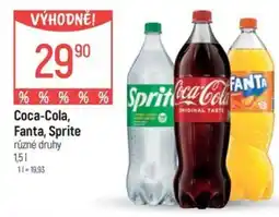 Globus Coca-Cola, Fanta, Sprite nabídka