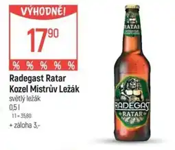 Globus Radegast Ratar Kozel Mistrův Ležák nabídka