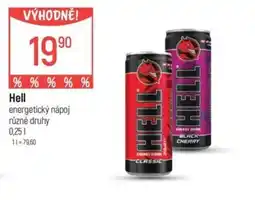 Globus HELL energetický nápoj nabídka
