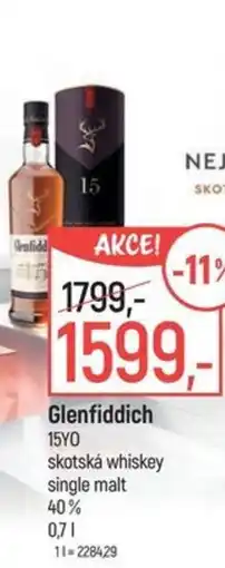 Globus Glenfiddich 15YO nabídka
