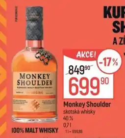 Globus MONKEY SHOULDER nabídka