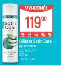 Globus Gillette Satin Care nabídka