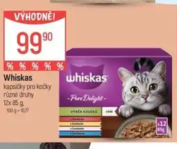 Globus Whiskas kapsičky pro kočky nabídka