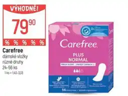 Globus Carefree dámské vložky nabídka