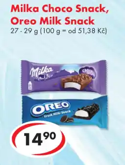CBA Milka Choco Snack, Oreo Milk Snack nabídka