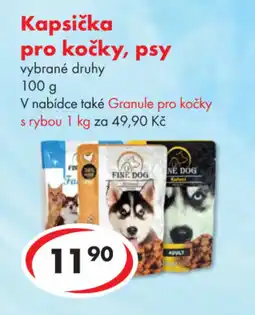 CBA Kapsička pro kočky, psy nabídka