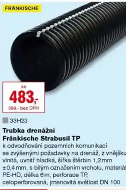 DEK Trubka drenážní Fränkische Strabusil TP nabídka
