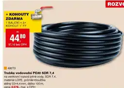 DEK Trubka vodovodní PE40 SDR 7,4 nabídka