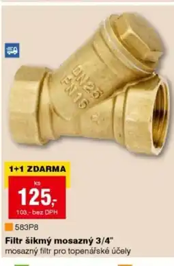DEK Filtr šikmý mosazný 3/4" nabídka