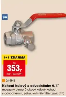 DEK Kohout kulový s odvodněním 6/4" nabídka