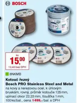 DEK Kotouč řezný Bosch PRO Stainless Steel and Metal nabídka