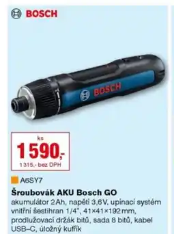 DEK Šroubovák AKU Bosch GO nabídka