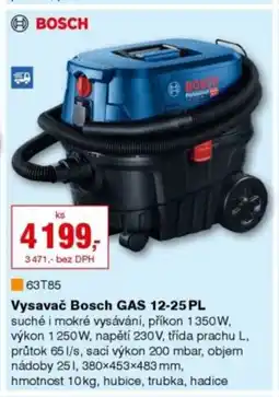 DEK Vysavač Bosch GAS 12-25 PL nabídka