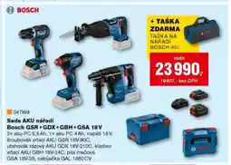 DEK Sada AKU nářadí Bosch GSR+GDX+GBH+GSA 18V nabídka