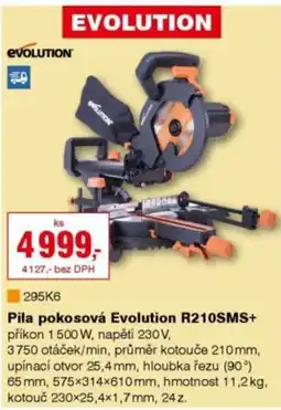 DEK Pila pokosová Evolution R210SMS+ nabídka
