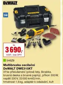 DEK Multibruska oscilační DeWALT DWE315KT nabídka