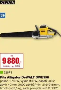 DEK Pila Alligator DeWALT DWE398 nabídka