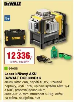 DEK Laser křížový AKU DeWALT DCE089D1G nabídka