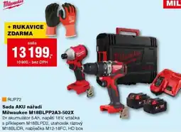 DEK Sada AKU nářadí Milwaukee M18BLPP2A3-502X nabídka