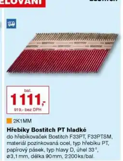 DEK Hřebíky Bostitch PT hladké nabídka