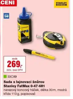 DEK Sada s lajnovací šnůrou Stanley FatMax 0-47-681 nabídka