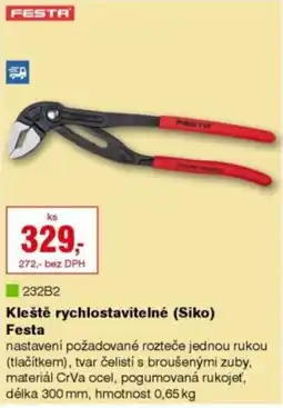 DEK Kleště rychlostavitelné (Siko) Festa nabídka