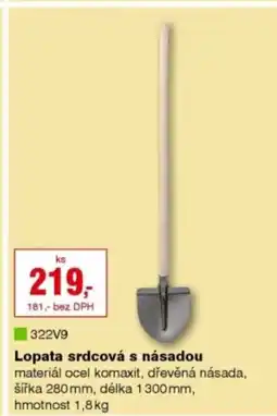 DEK Lopata srdcová s násadou nabídka