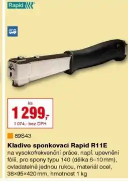 DEK Kladivo sponkovací Rapid R11E nabídka