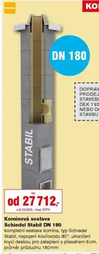 DEK Komínová sestava Schiedel Stabil DN 180 nabídka