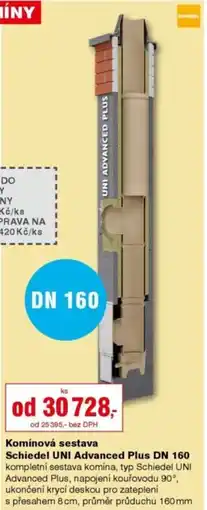 DEK Komínová sestava Schiedel UNI Advanced Plus DN 160 nabídka