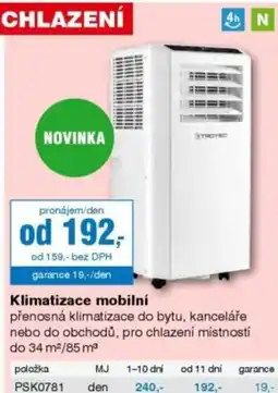 DEK Klimatizace mobilní nabídka