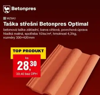 DEK Taška střešní Betonpres Optimal nabídka