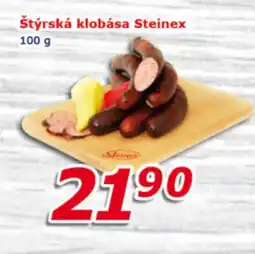 ESO MARKET Štýrská klobása steinex nabídka