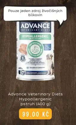 Zoohit Advance Veterinary Diets Hypoallergenic pstruh nabídka