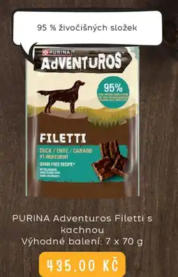 Zoohit PURINA Adventuros Filetti s kachnou nabídka