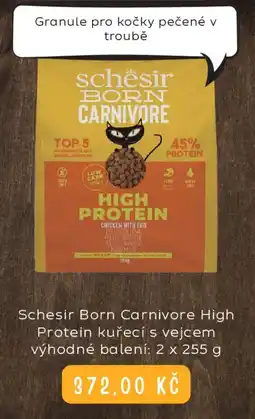 Zoohit Schesir Born Carnivore High Protein kuřecí s vejcem nabídka