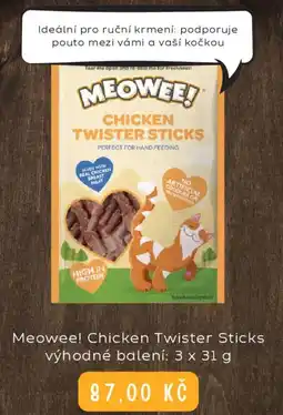 Zoohit Meowee! Chicken Twister Sticks nabídka