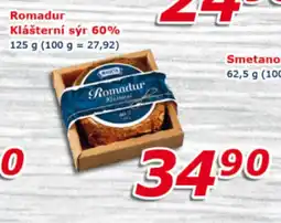 ESO MARKET Romadur klášterní sýr 60% nabídka