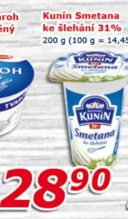 ESO MARKET Kunín Smetana ke slehani 31% nabídka