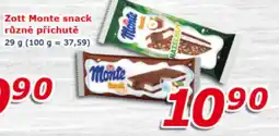 ESO MARKET ZOTT Monte snack různé příchutě nabídka
