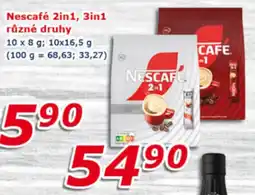 ESO MARKET Nescafé 2in1, 3in1 různé druhy nabídka